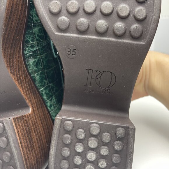 Pons Quintana Moccasin Woman Green Size 35 - Picture 9 of 12